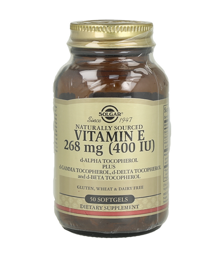 Suplemento dietético de Vitamina E Naturally Sourced, 50 softgels