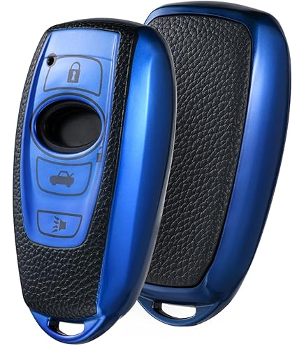 Funda protectora  suave y cuero para llaveros de Subaru.