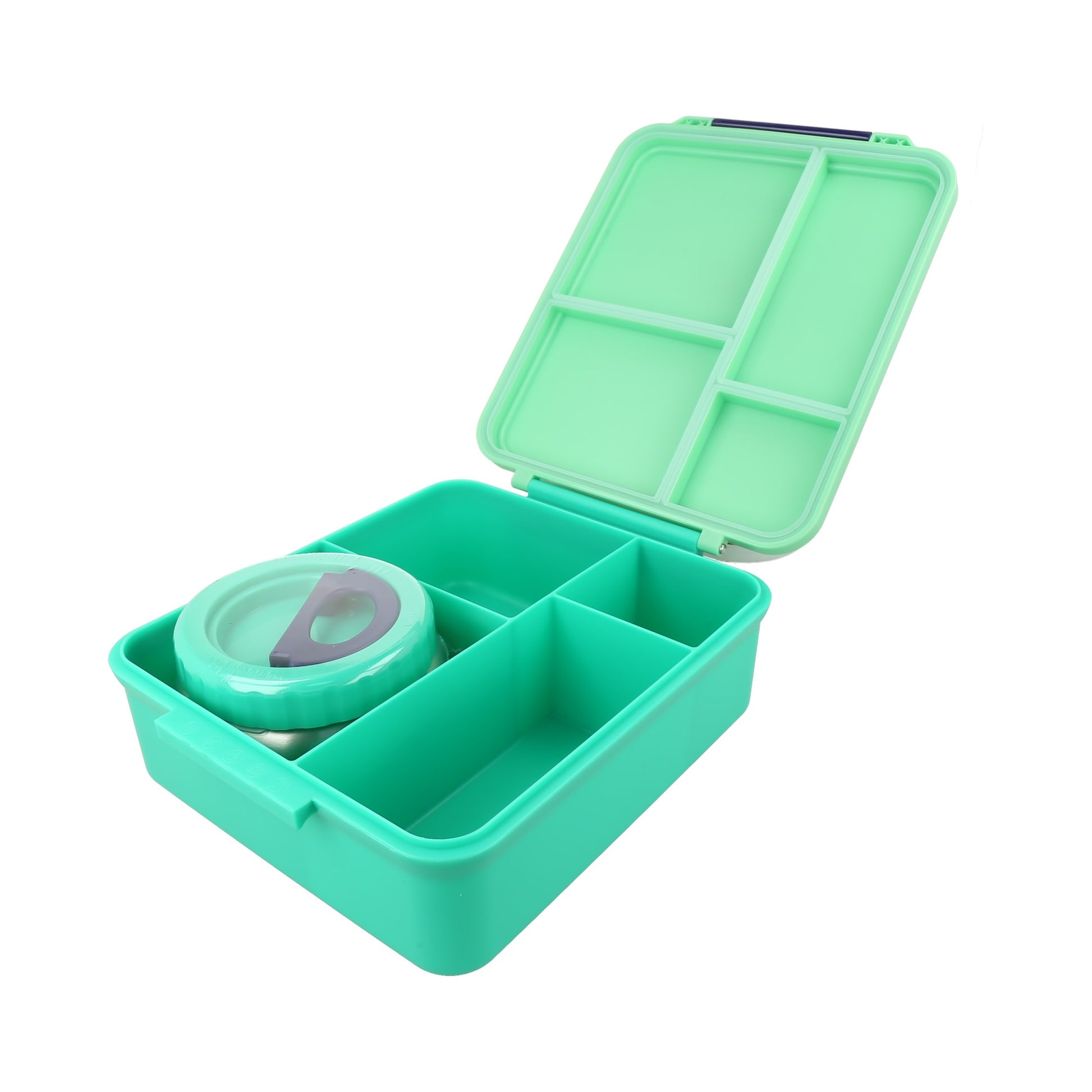Lonchera estilo Bento para niños, verde