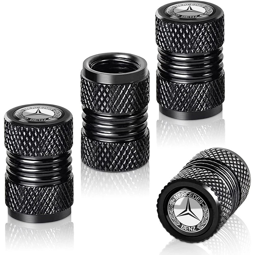 Pack de 4 tapas de válvula de neumático para Mercedes-Benz.