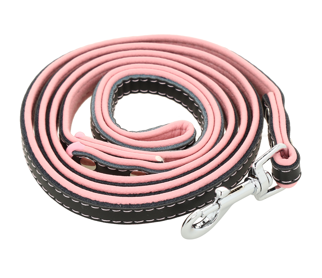 Correa para mascotas rosado.