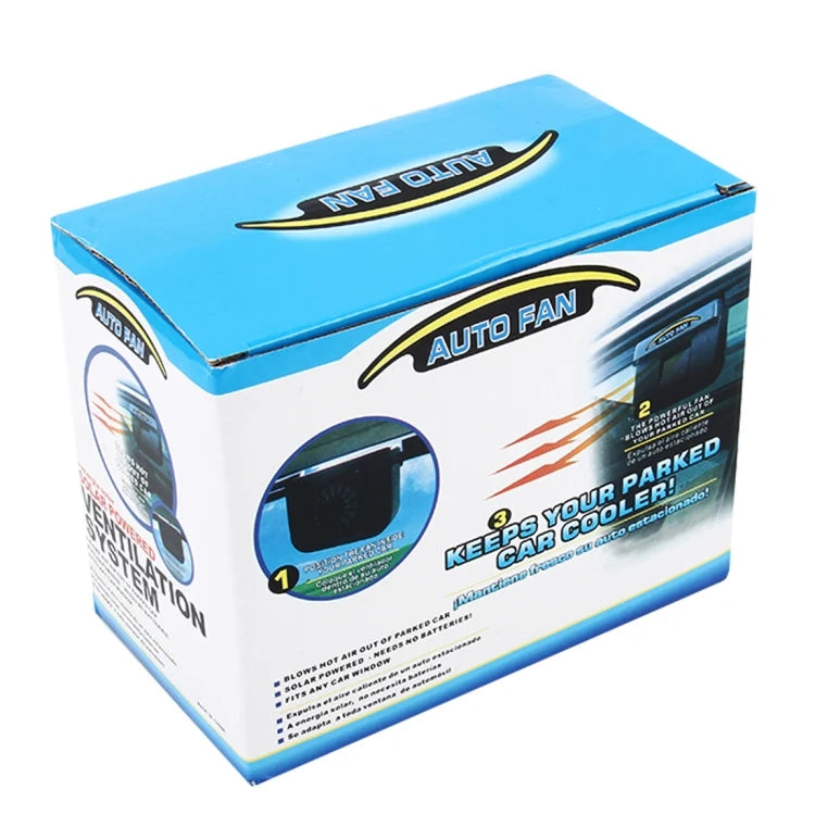 Sistema de ventilación para automóviles que funciona con energía solar para extraer el aire caliente.
