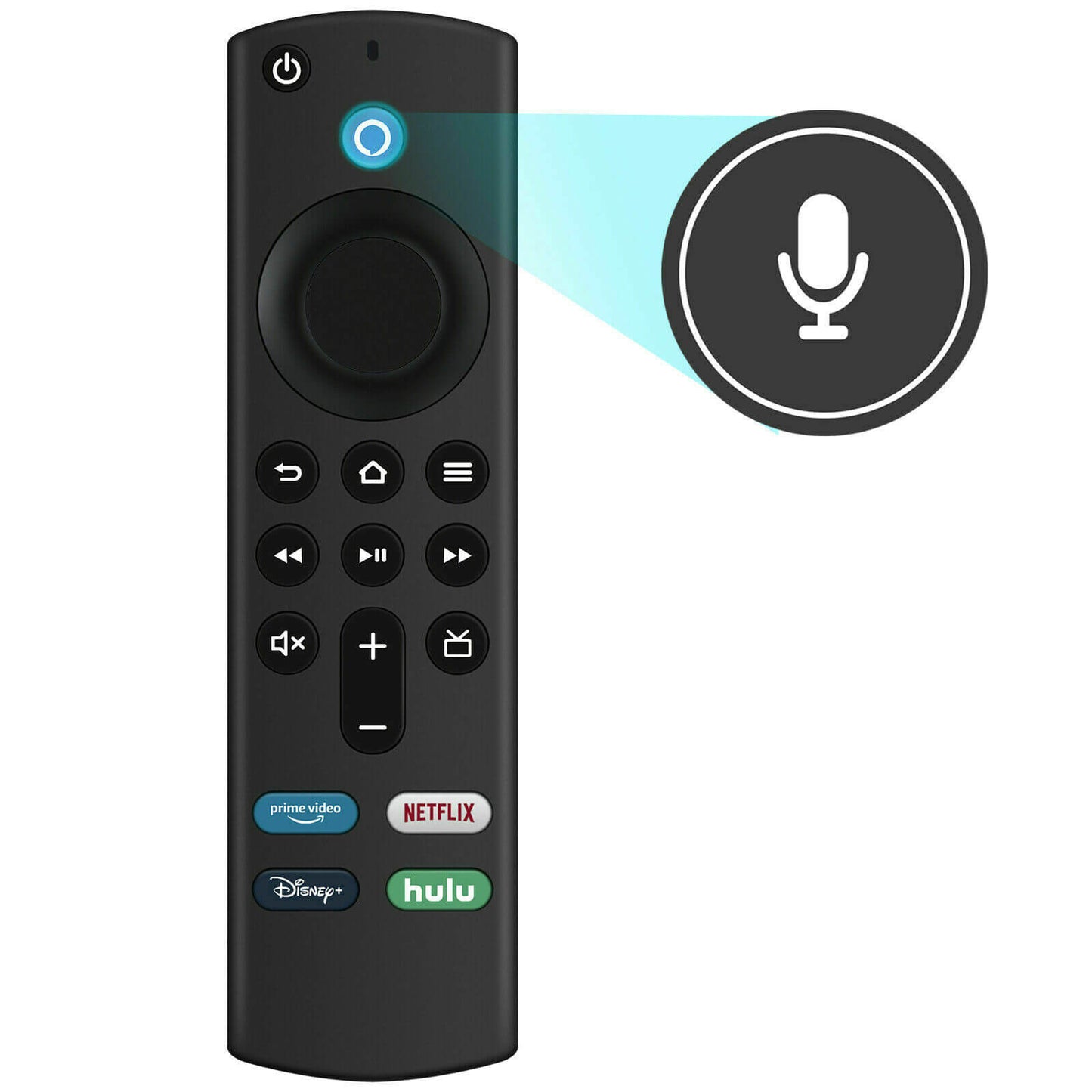 Control remoto por voz de repuesto compatible con Amazon Fire TV Stick.