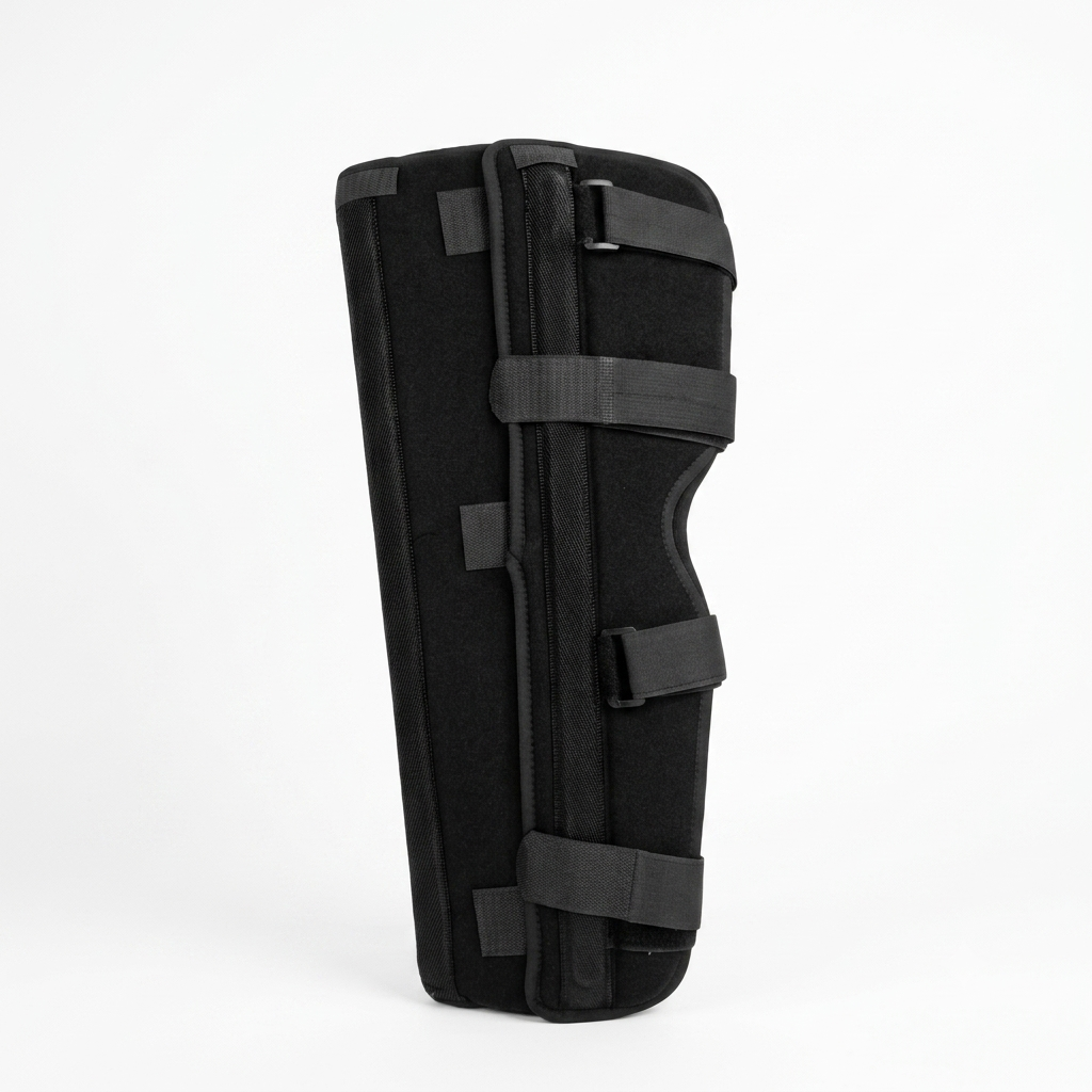 Rodillera inmovilizadora diseñada para fijar la articulación de la rodilla y la pierna (M).