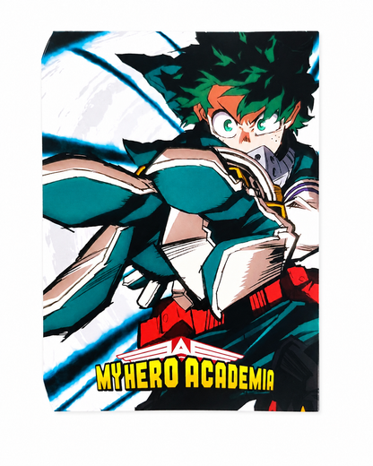Póster Decorativo de Anime para Pared con Diseño de Héroe de Acción. Size 10x15 cm.