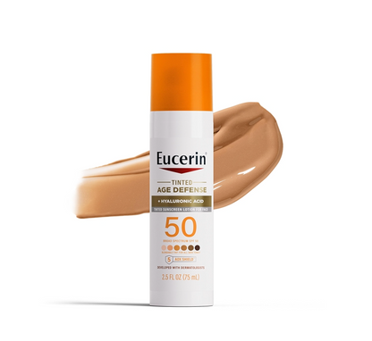 EucerinTinted Age Defense Face Sunscreen Lotion SPF 50, 75ml