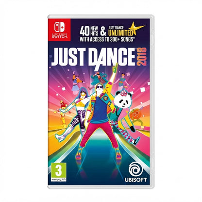 Videojuego Just Dance 2018 para la consola Nintendo Switch.