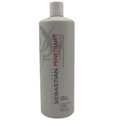 Acondicionador profesional de 1 litro para fortalecer y reparar el cabello dañado.