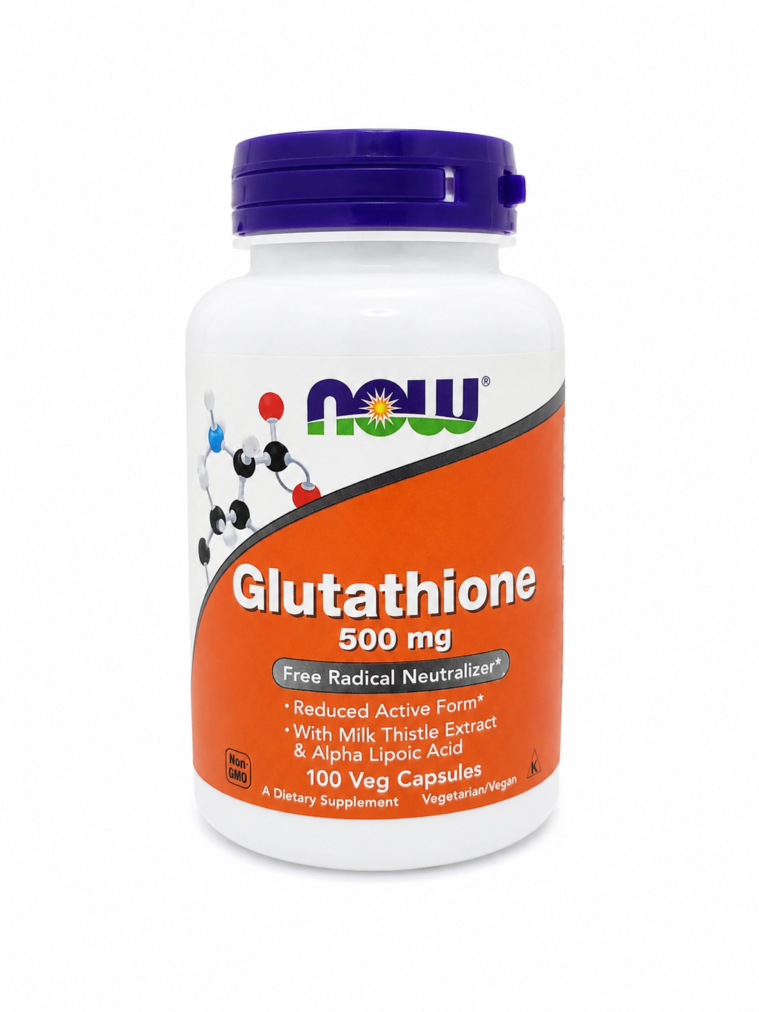 Glutatión 500 mg en Cápsulas Vegetales 100 Unidades.