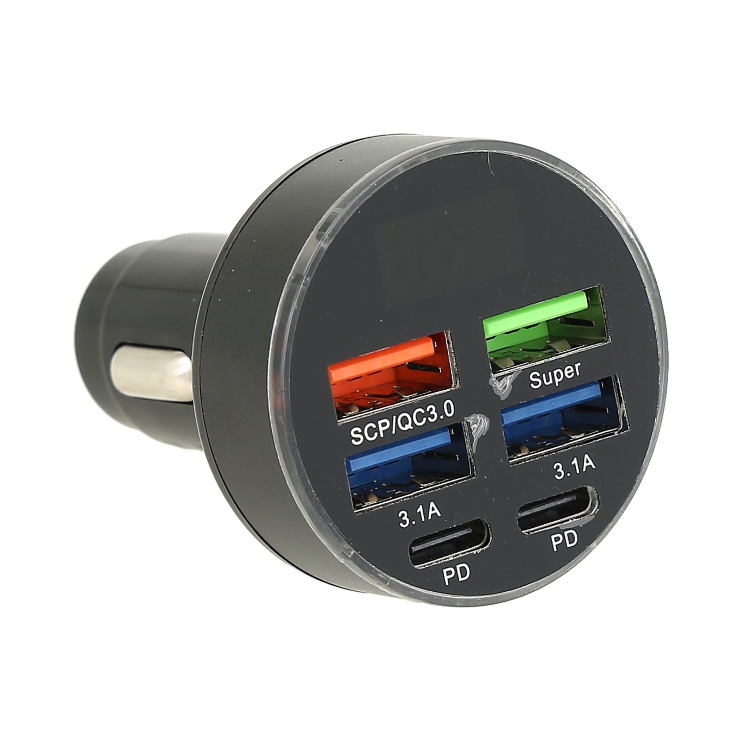cargador USB para coche con puertos TIPO C y tipo A