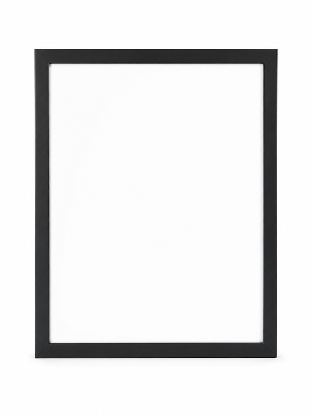 Marco negro rectangular para fotografías de 12 × 9 pulgadas.