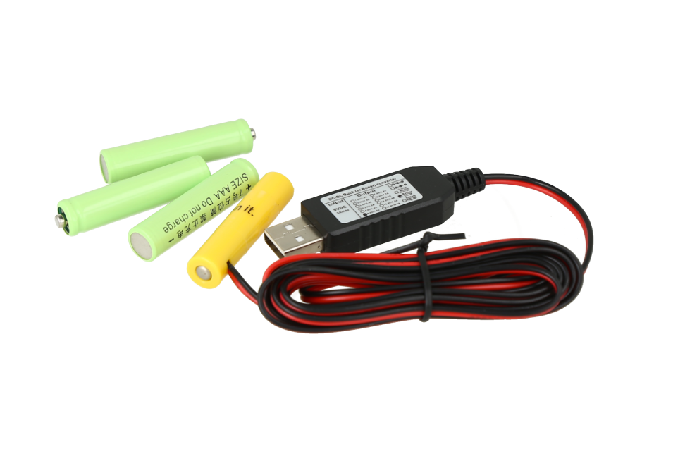 Eliminador de baterías AAA USB