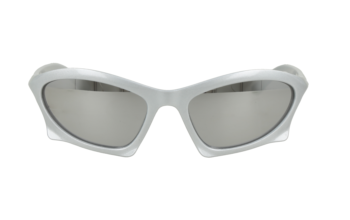 Gafas de sol fashion gris plata.