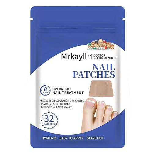 Parches para el tratamiento de hongos en las uñas de los pies, diseñados para su uso durante la noche.