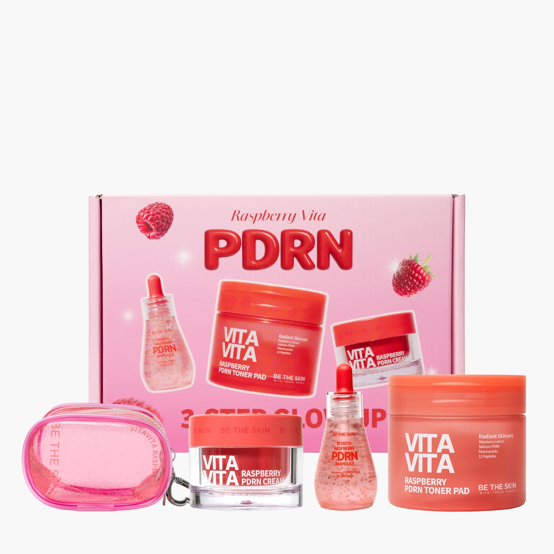 Set de cuidado facial coreano diseñado para hidratar, iluminar y revitalizar la piel.