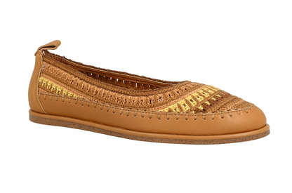 Zapatos tipo ballet marrones, size 37