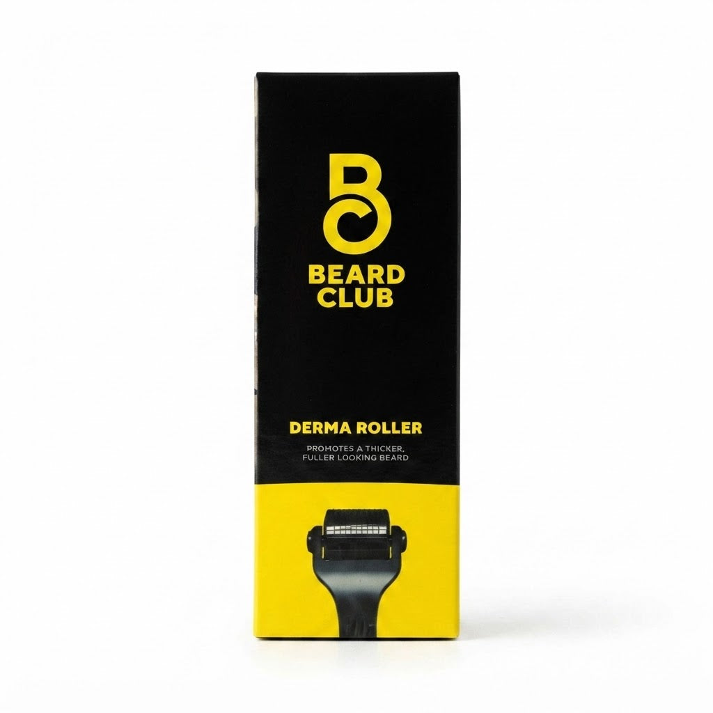 Rodillo derma diseñado para promover el crecimiento de una barba más gruesa y abundante.