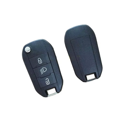 Carcasa de repuesto para llave de coche de 3 botones, compatible con varios modelos de Peugeot como 208, 308, 3008 y 508.