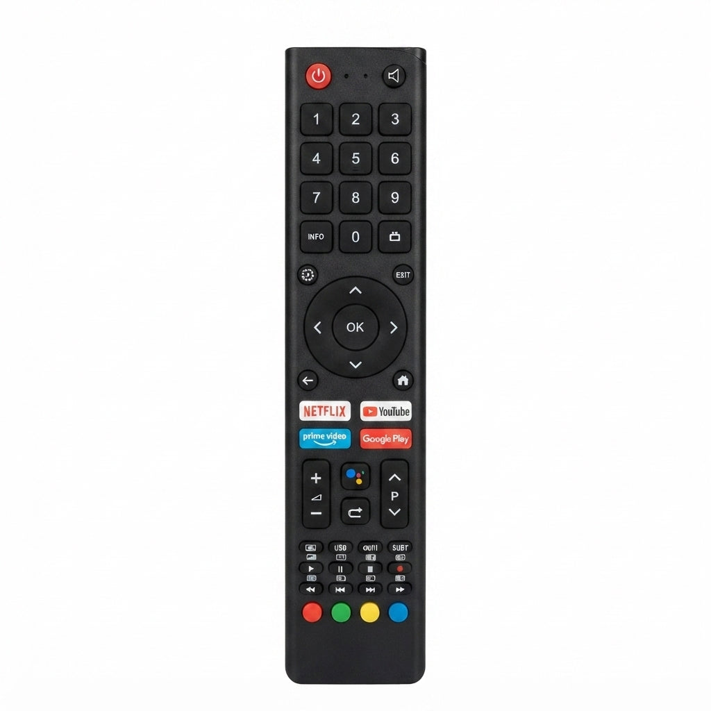Control remoto inteligente por voz compatible con televisores Smart TV de marcas como CHiQ, Changhong, JVC y Aiw.