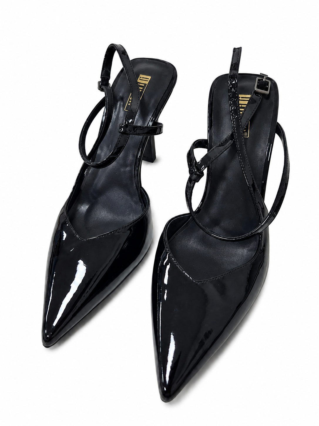 Tacones Slingback de Punta Fina para Mujer con Tacón Alto (talla 8'5).