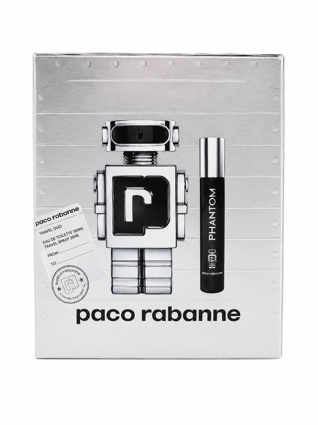 Set de fragancia para hombre con eau de toilette de 100 ml y spray de viaje de 20 ml.