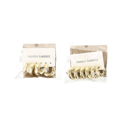 Conjunto de Aretes Dorados x2