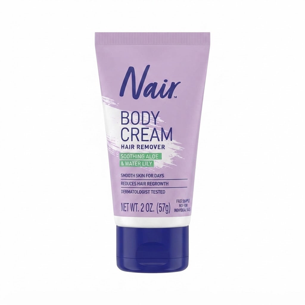 Tubo de crema depilatoria de 2 oz (57 g).