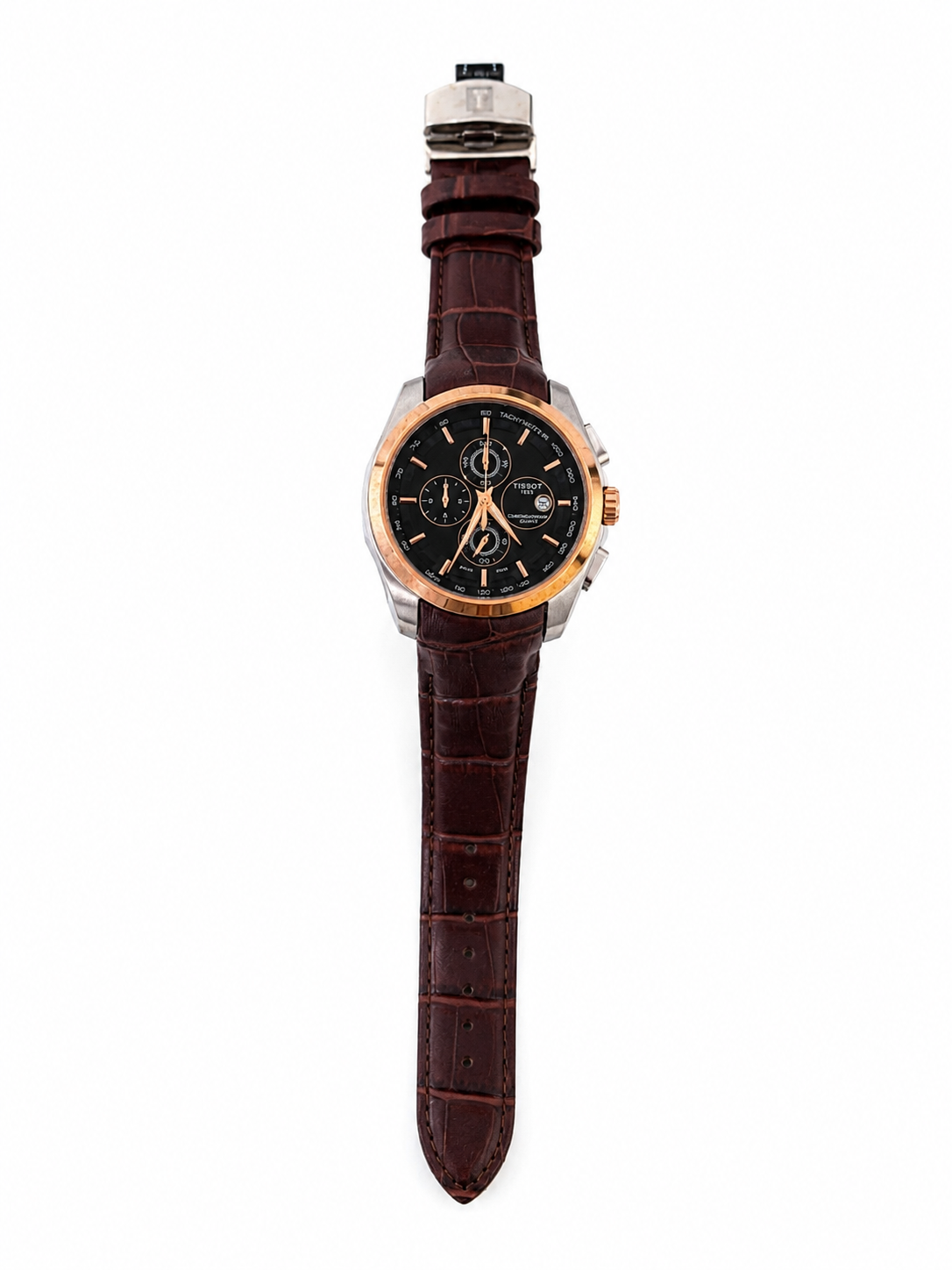 Reloj Analógico de Pulsera con Correa Color Marrón Estilo Clásico.