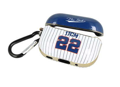 funda para AirPods Pro con diseño de camiseta de béisbol de Nueva York