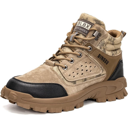Botas de Seguridad Tácticas Antideslizantes Color Caqui Talla 44.