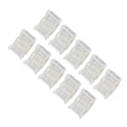 Pack de conectores rápidos sin soldadura para tiras de luces LED.