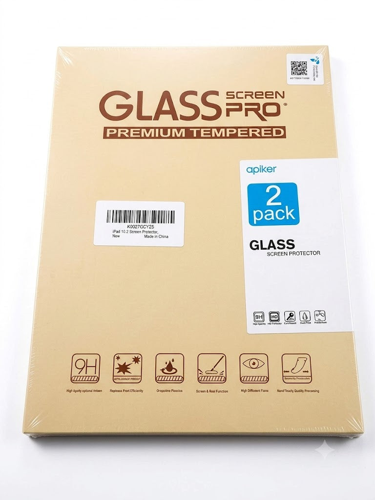 Paquete de 2 protectores de pantalla diseñados para el iPad de 10.2 pulgadas