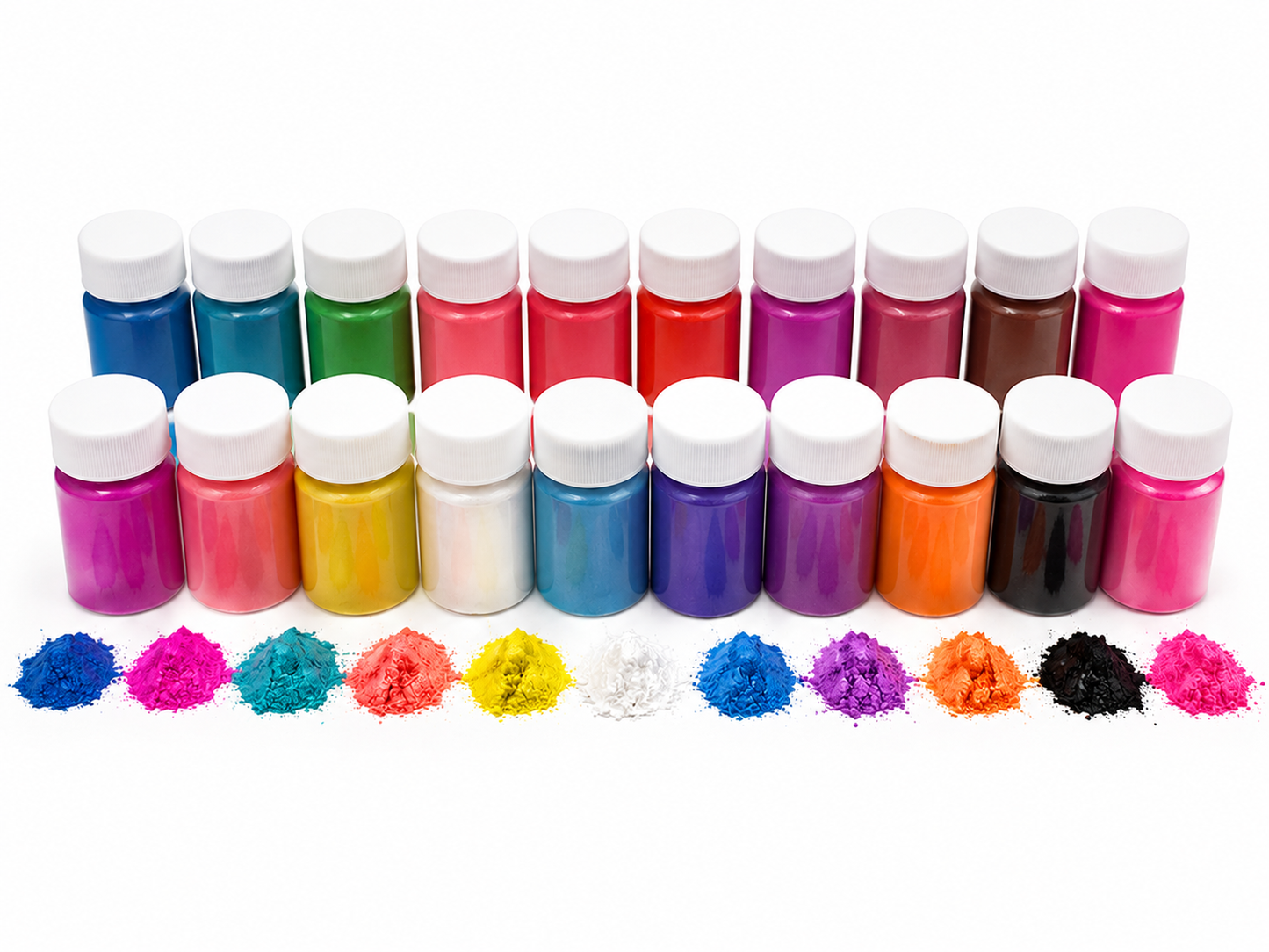 Set de Polvos Pigmentados Multicolor para Manualidades y Resina Epóxica.