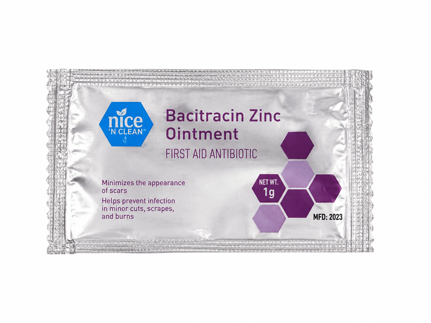 Paquete de 32 Sobres de Ungüento Antibiótico de Primeros Auxilios.