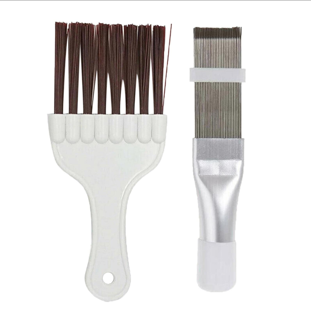Kit de herramientas para mantenimiento de aire acondicionado.