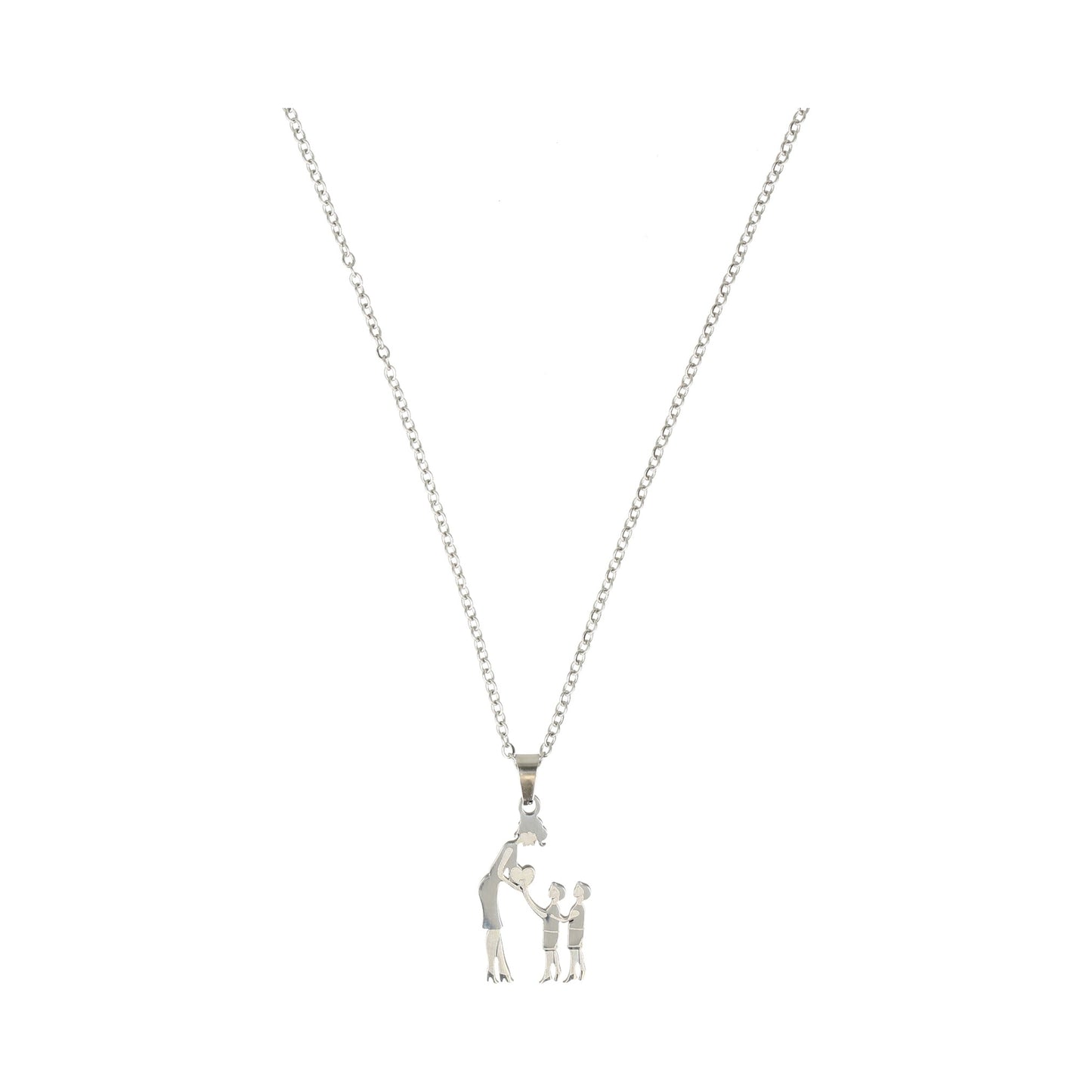 collar color silver dige familia