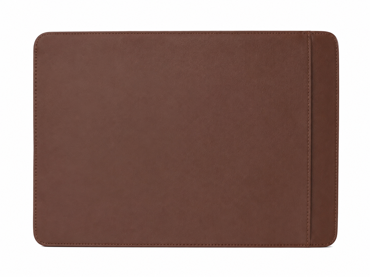 Portafolio ejecutivo con cierre de cremallera, organizador para documentos y tablet color café.