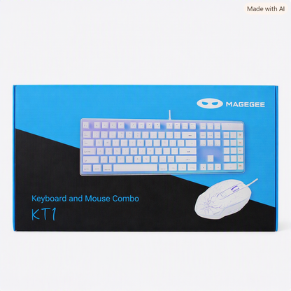 Combo de teclado y ratón para juegos, que cuenta con iluminación LED RGB.