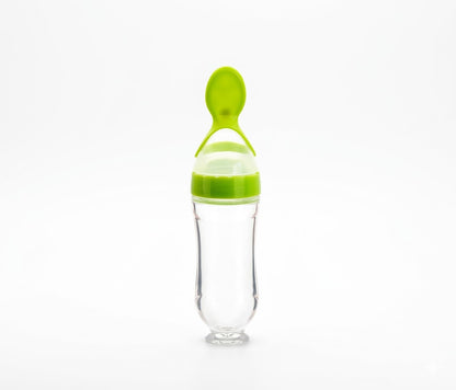 Dispensador de alimentos para bebés está diseñado con silicona apta para alimentos y una capacidad de 3.0 fl oz.