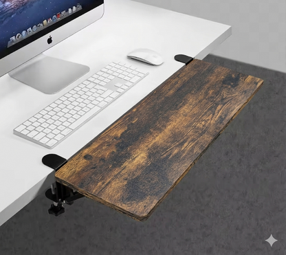 Soporte ergonómico para teclado/ diseñado para sujetarse al borde del escritorio.