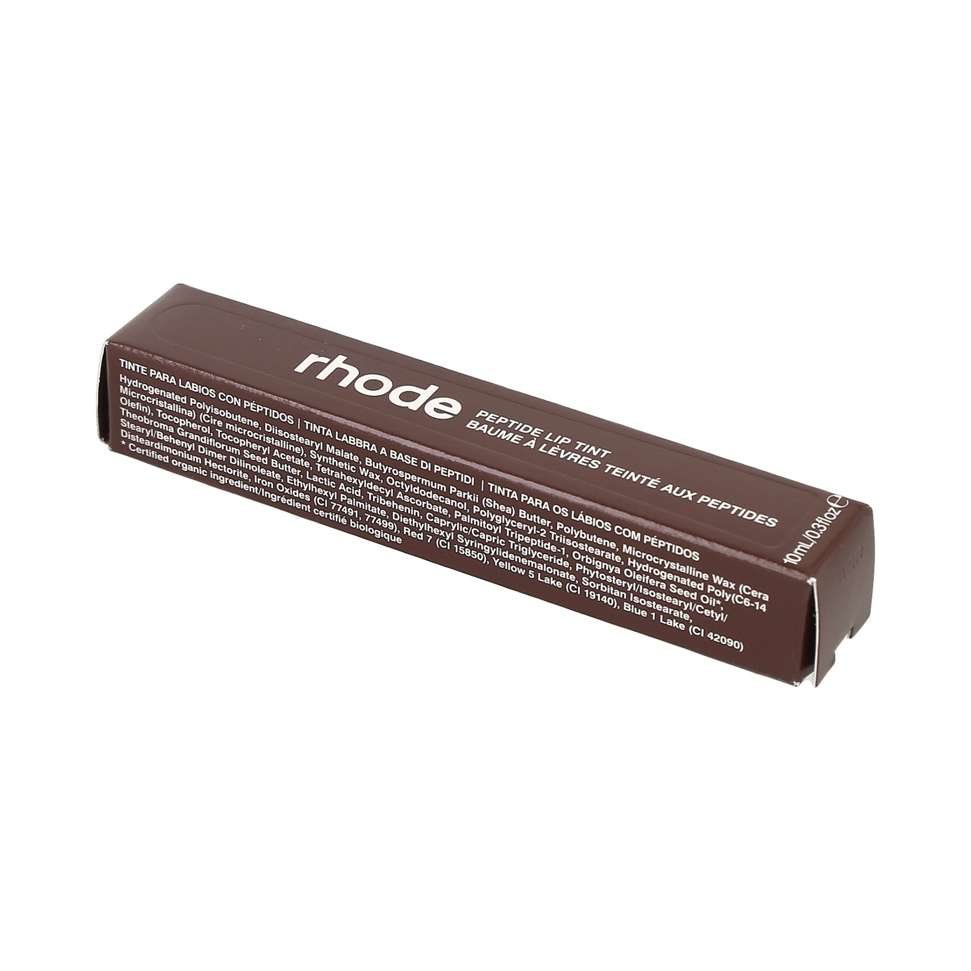tinte labial con péptidos.