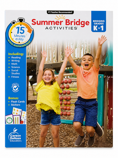 Libro de Actividades Educativas de Verano para Transición de Kindergarten a 1.er Grado. (ingles)
