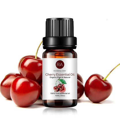 Aceite esencial de aromaterapia con aroma a cereza.