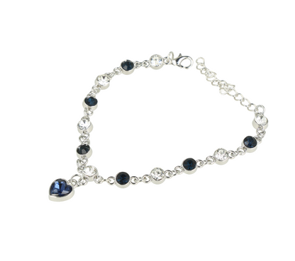 Brazalete para pies color silver