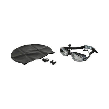 Set gafa y gorro de natación para adultos con tapones para los oídos integrados