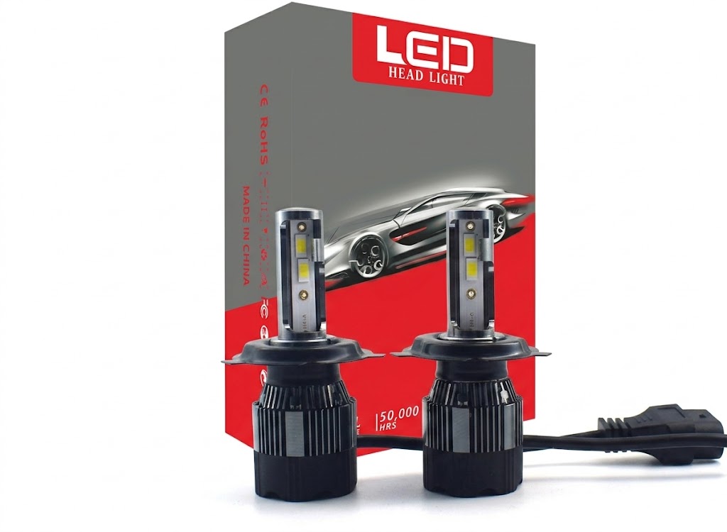 kit de faros delanteros LED para vehículos.