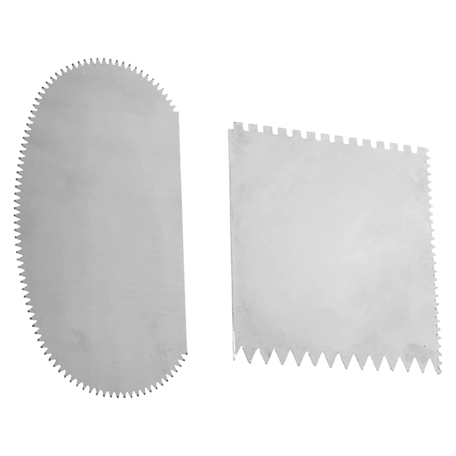 Herramientas de raspado dentadas de acero inoxidable, comúnmente utilizadas para trabajar con arcilla o cerámica.