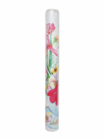 Papel Tapiz Autoadhesivo con Diseño Floral Acuarela.
