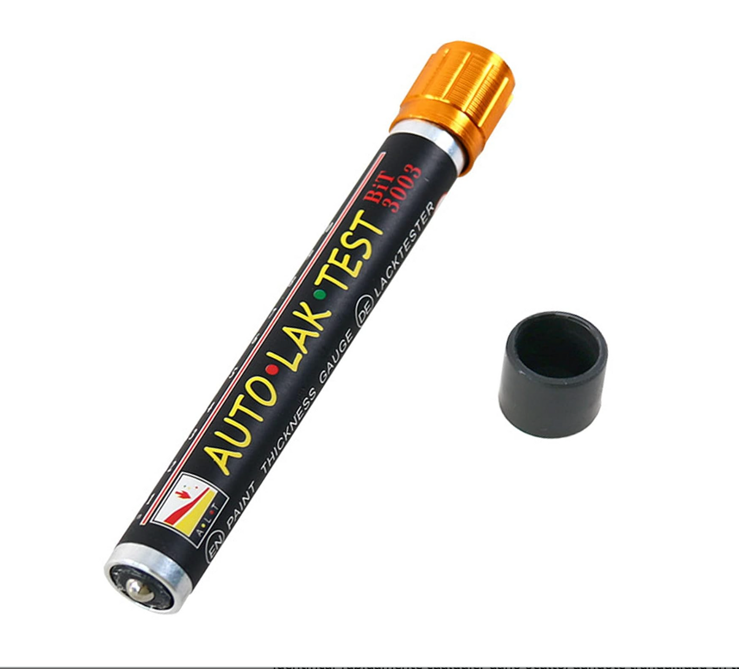 Medidor de espesor de pintura automotriz.