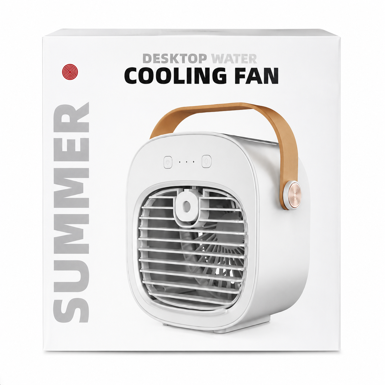 Ventilador de Enfriamiento de Agua para Escritorio Portátil USB Color Blanco.